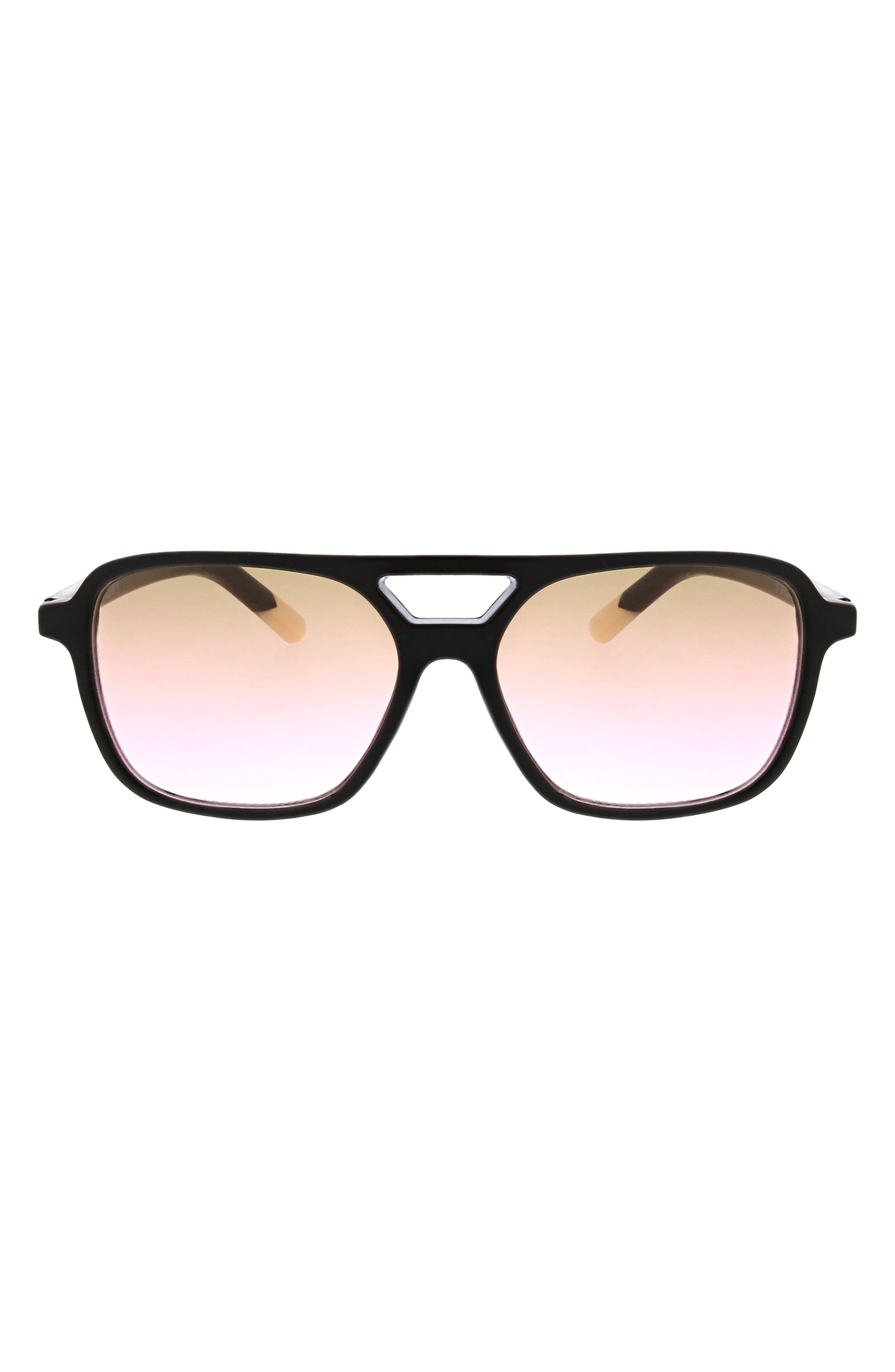 55mm Gradient Aviator Sunglasses