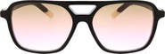Roxy 55mm Gradient Aviator Sunglasses