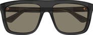 Gucci GG0748S 59mm Polarized Gradient Rectangular Sunglasses