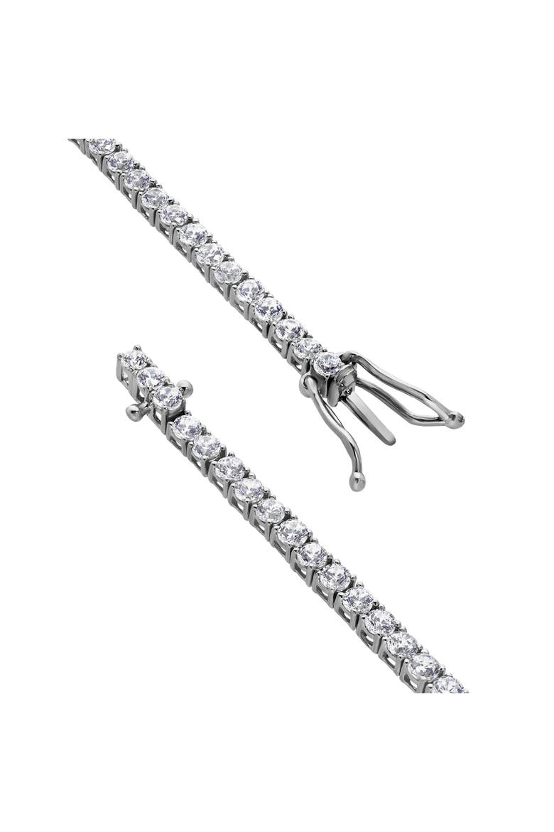 Azora 4 Ct 10K Gold Lab Grown Tennis Bracelet, Alternate, color, 10K White Gold