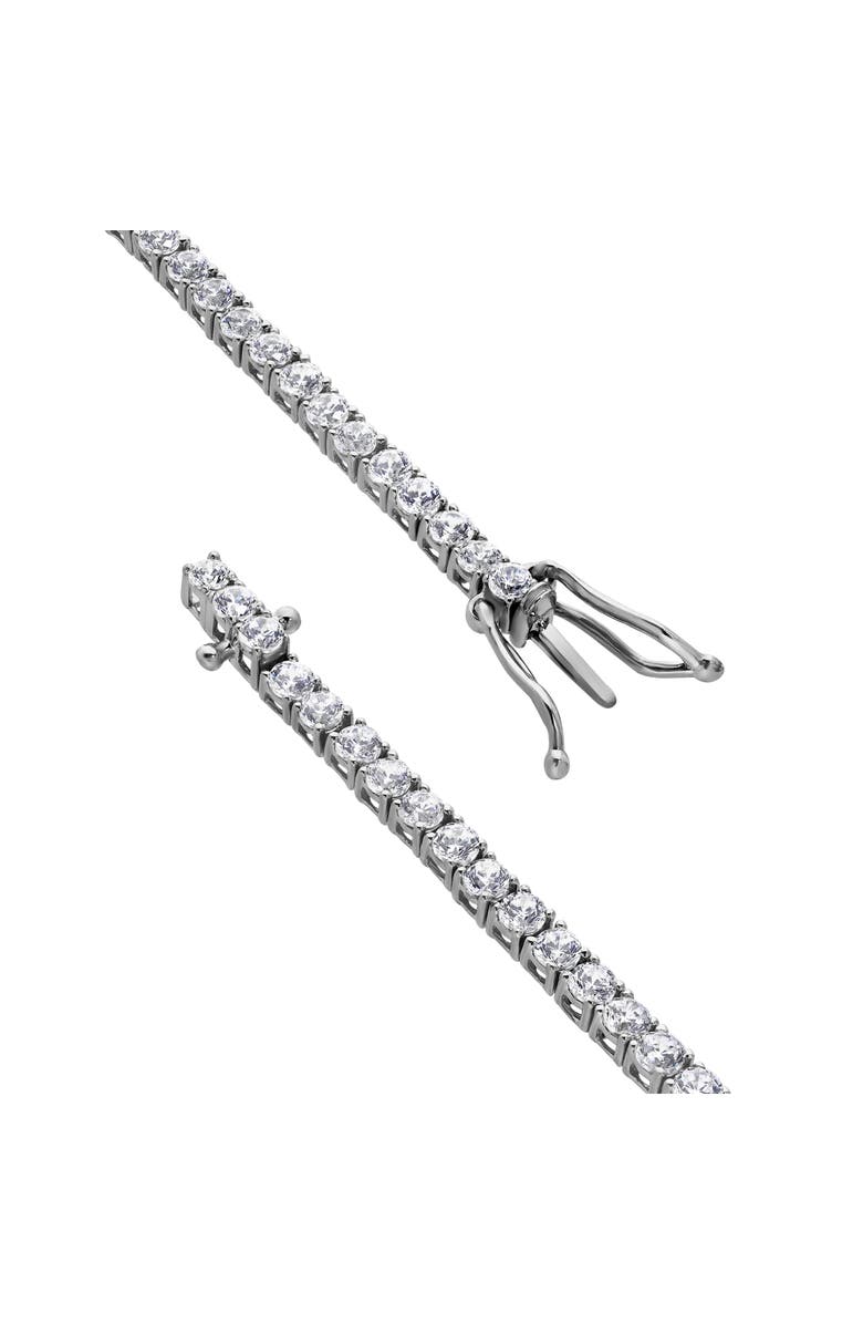 LuvMyJewelry Azora 4 Ct 10K Gold Lab Grown Tennis Bracelet, Alternate, color, 10K White Gold