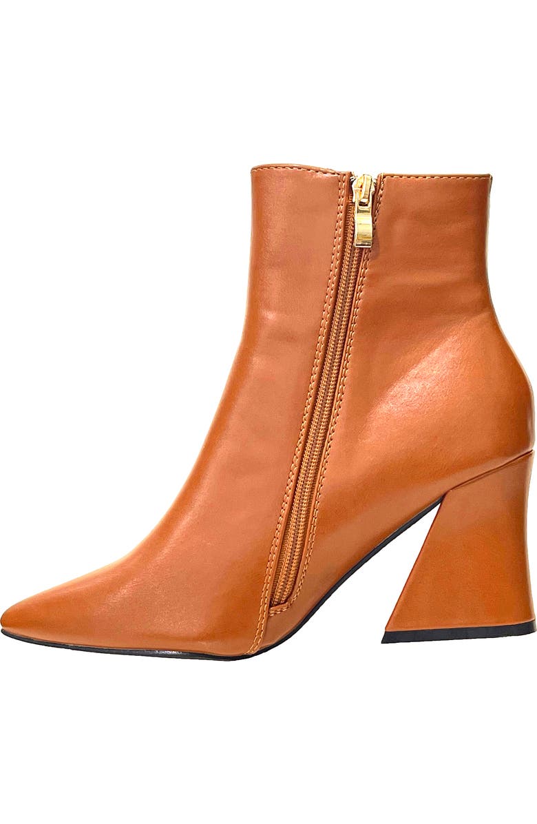 NINETY UNION Classic Block Heel Bootie, Alternate, color, Tan
