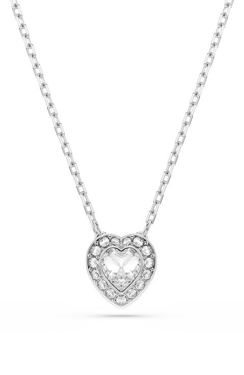 x Ariana Grande Angelic Crystal Heart Halo Pendant Necklace
