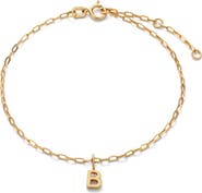 Ana Luisa Gold Charm Letter Bracelet