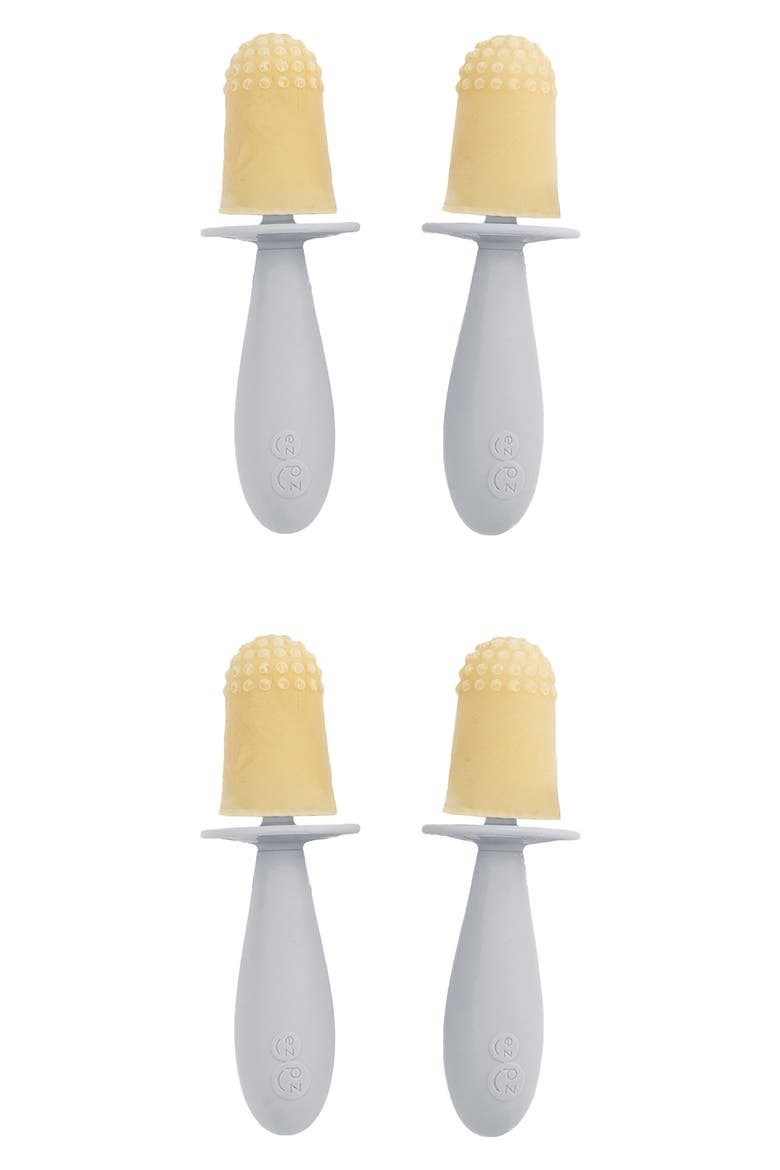 Tiny Pops 2-Pack Silicone Ice Pop Molds, Main, color, PEWTER