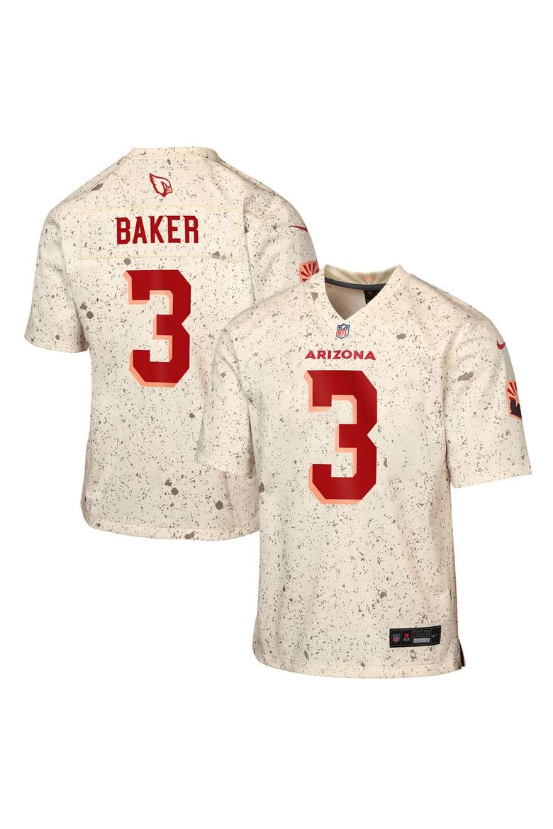 Youth Nike Budda Baker Natural Arizona Cardinals 2025 Rivalries Collection Game Jersey, Main, color, Natural