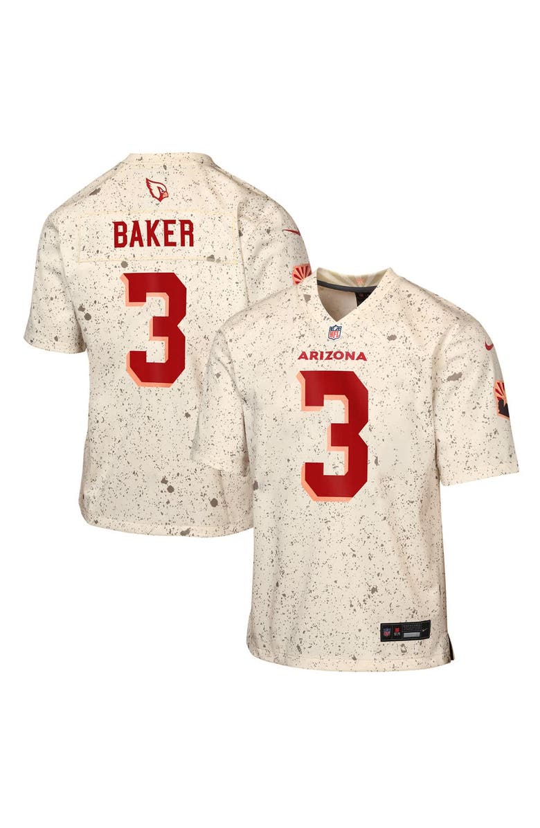 Nike Youth Nike Budda Baker Natural Arizona Cardinals 2025 Rivalries Collection Game Jersey, Main, color, Natural