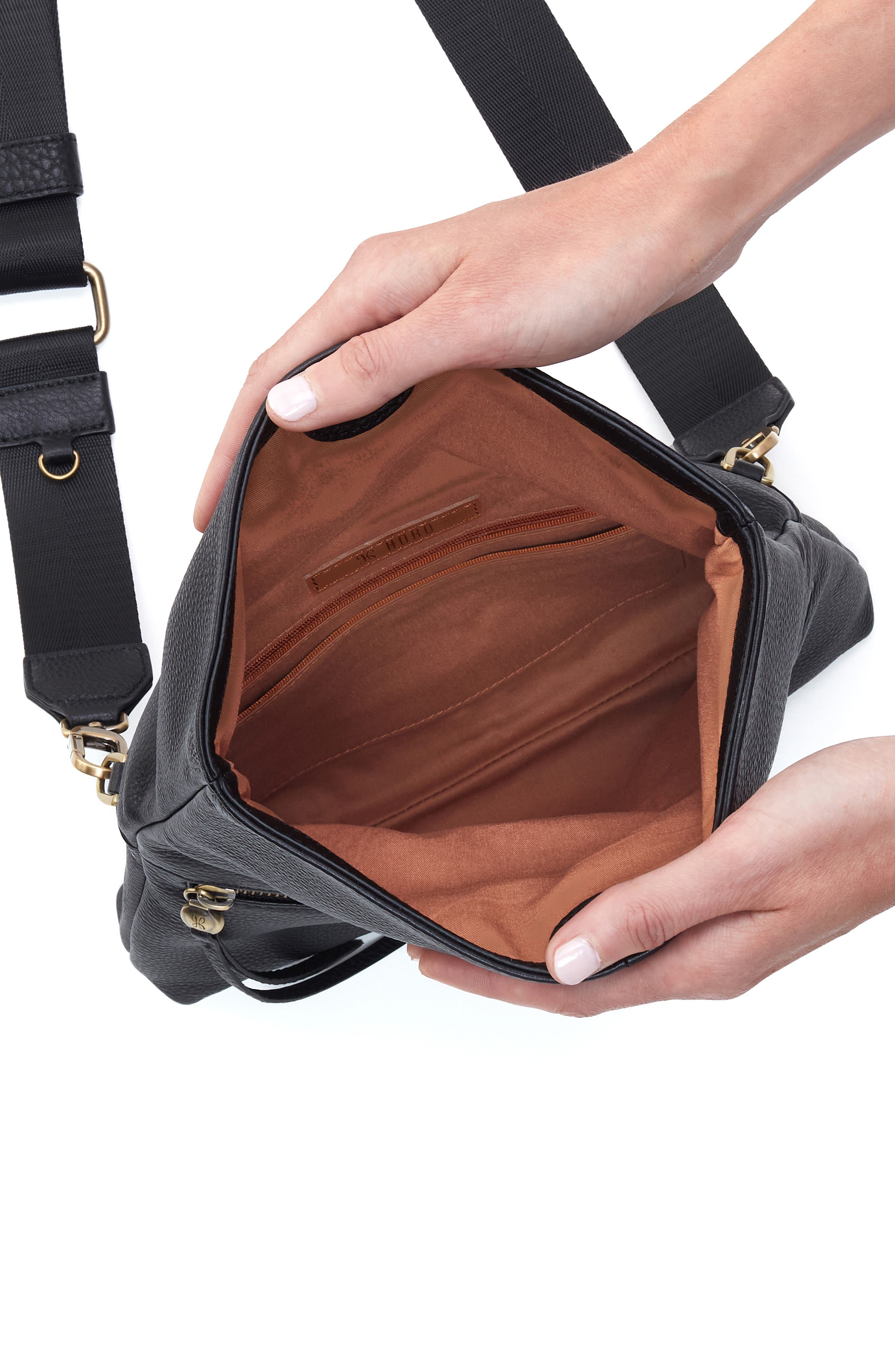 HOBO Grant Leather Crossbody Bag, Alternate, color, 