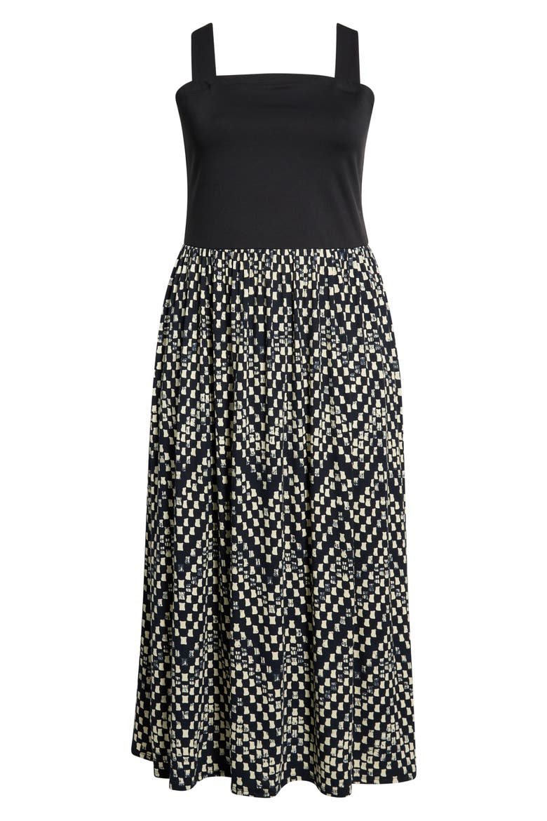 Sleeveless Maxi Dress, Alternate, color, BLACK/ IVORY