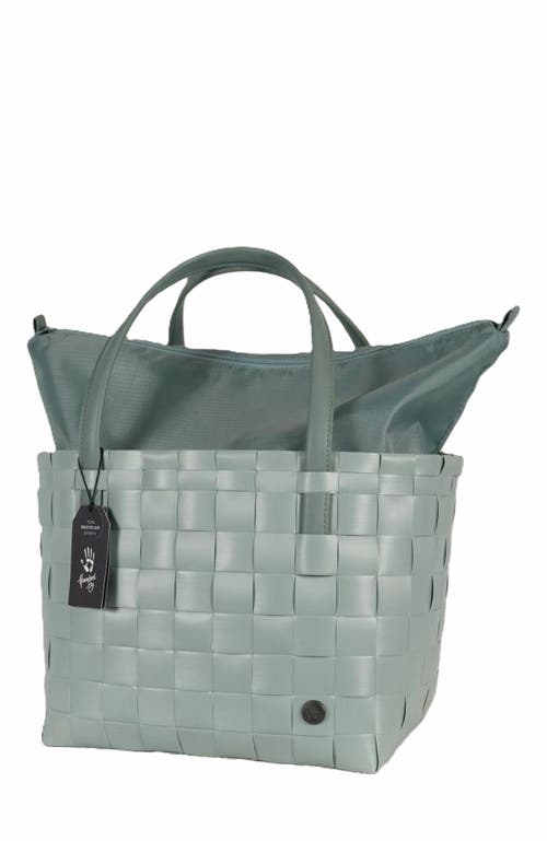 Handed By Color Deluxe Recycled Tote Bag in Grey/green at Nordstrom, Size Medium