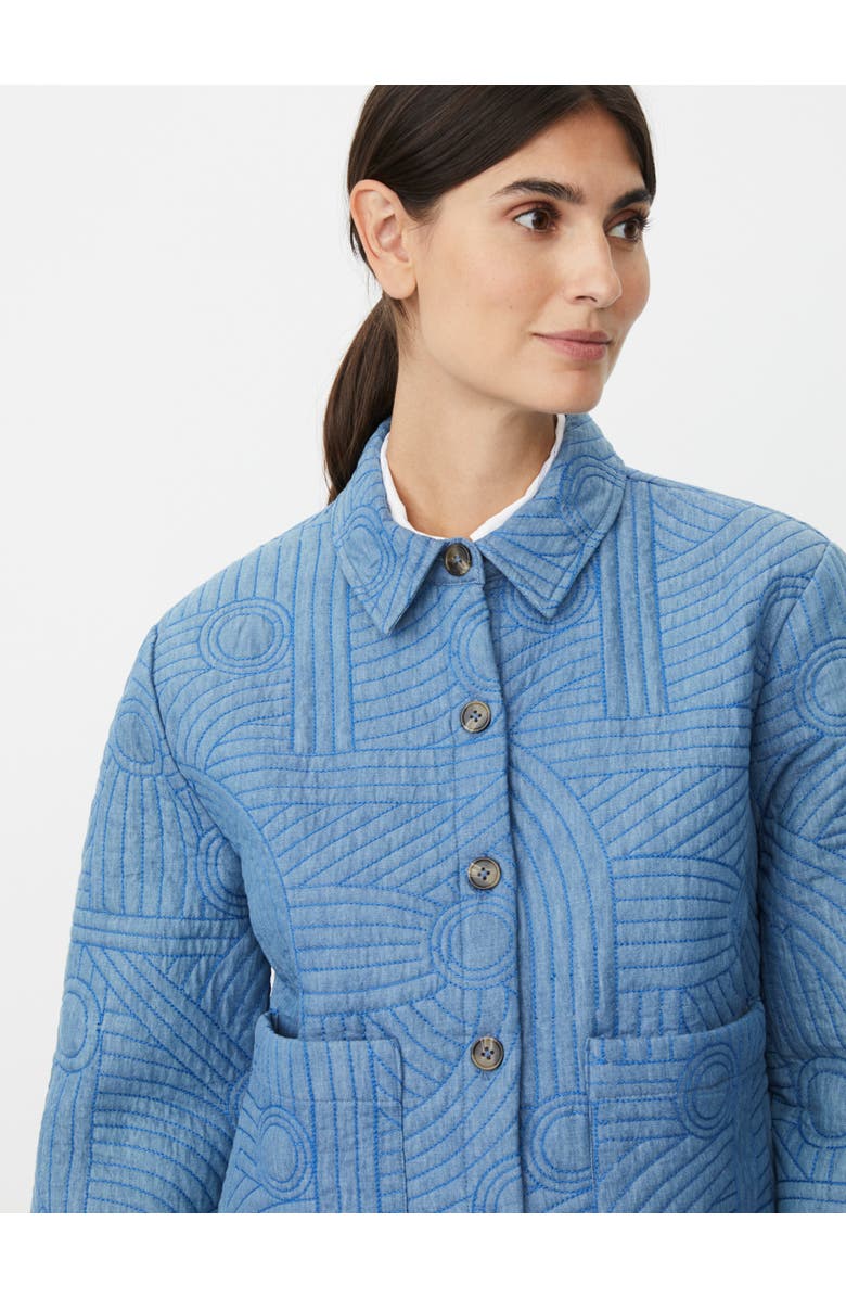 Masai Copenhagen Jalindra Long Sleeve Quilted Jacket, Alternate, color, Basic Denim