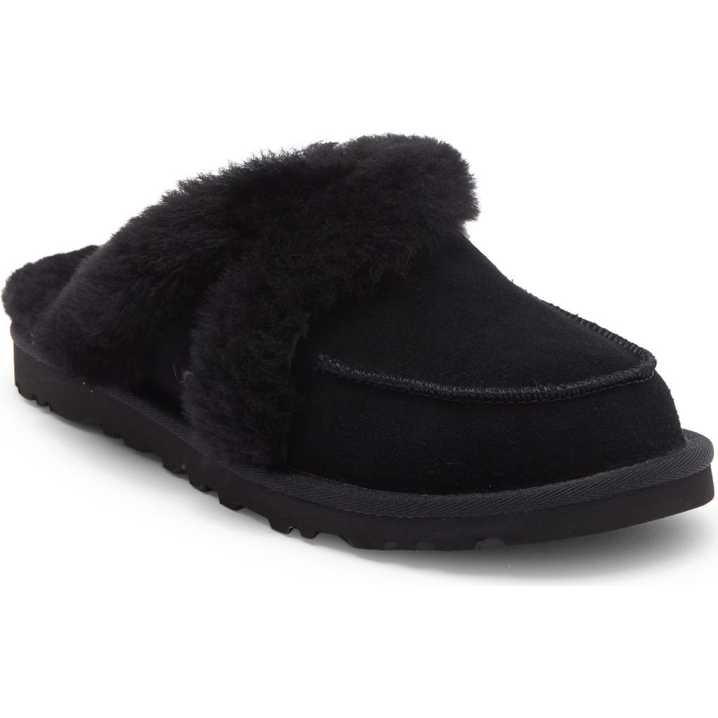 Ugg ® Loria Genuine Shearling Lined Slipper In Black