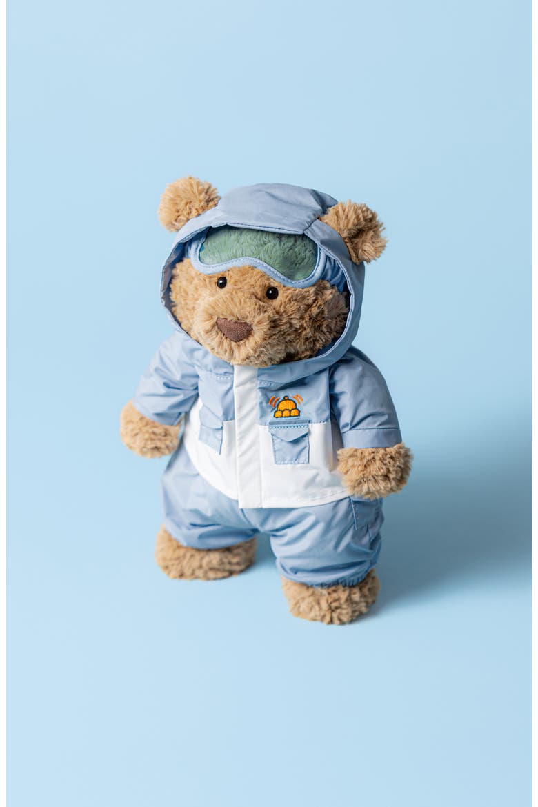 Bartholomew Ski Bear Plush Toy, Alternate, color, BLUE MULTI