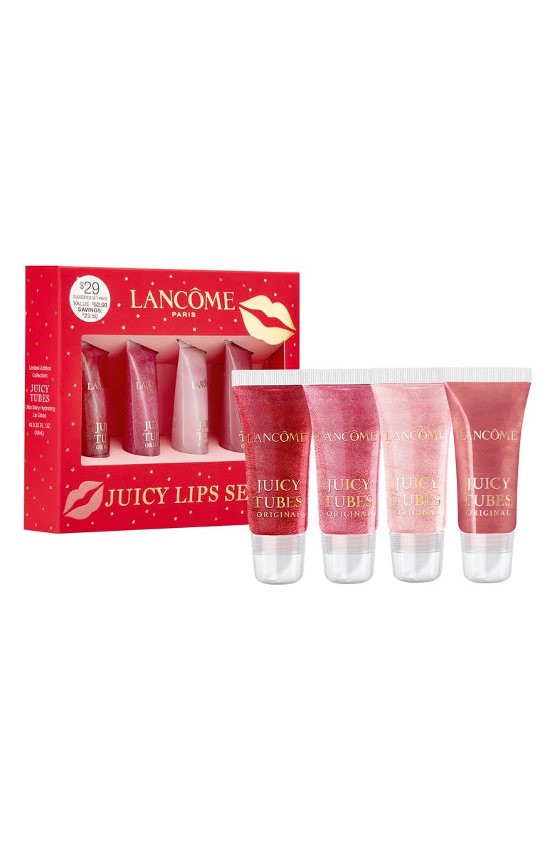 Lancôme Travel Size Juicy Tubes Ultra Shiny Hydrating Lip Gloss Set, Alternate, color, 