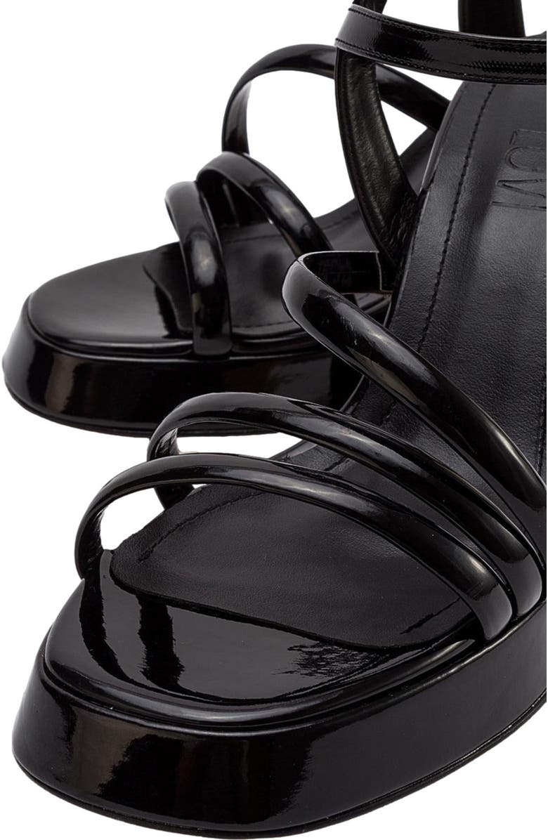 Prologue Shoes Heas Platform Sandal, Alternate, color, Black Faux Leather