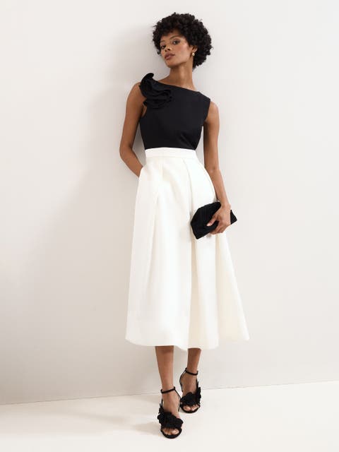 Perla Satin Midi Dress