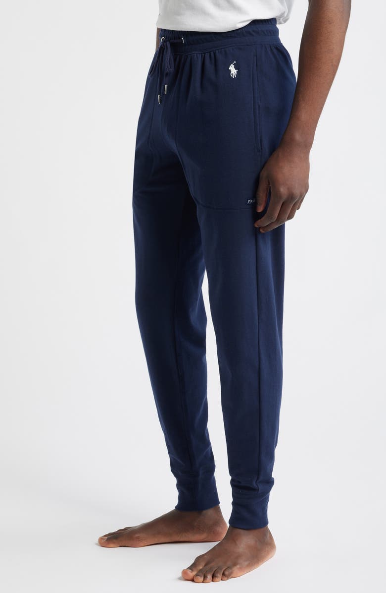 Polo Ralph Lauren Featherweight Cotton Blend Pajama Joggers, Alternate, color, Navy
