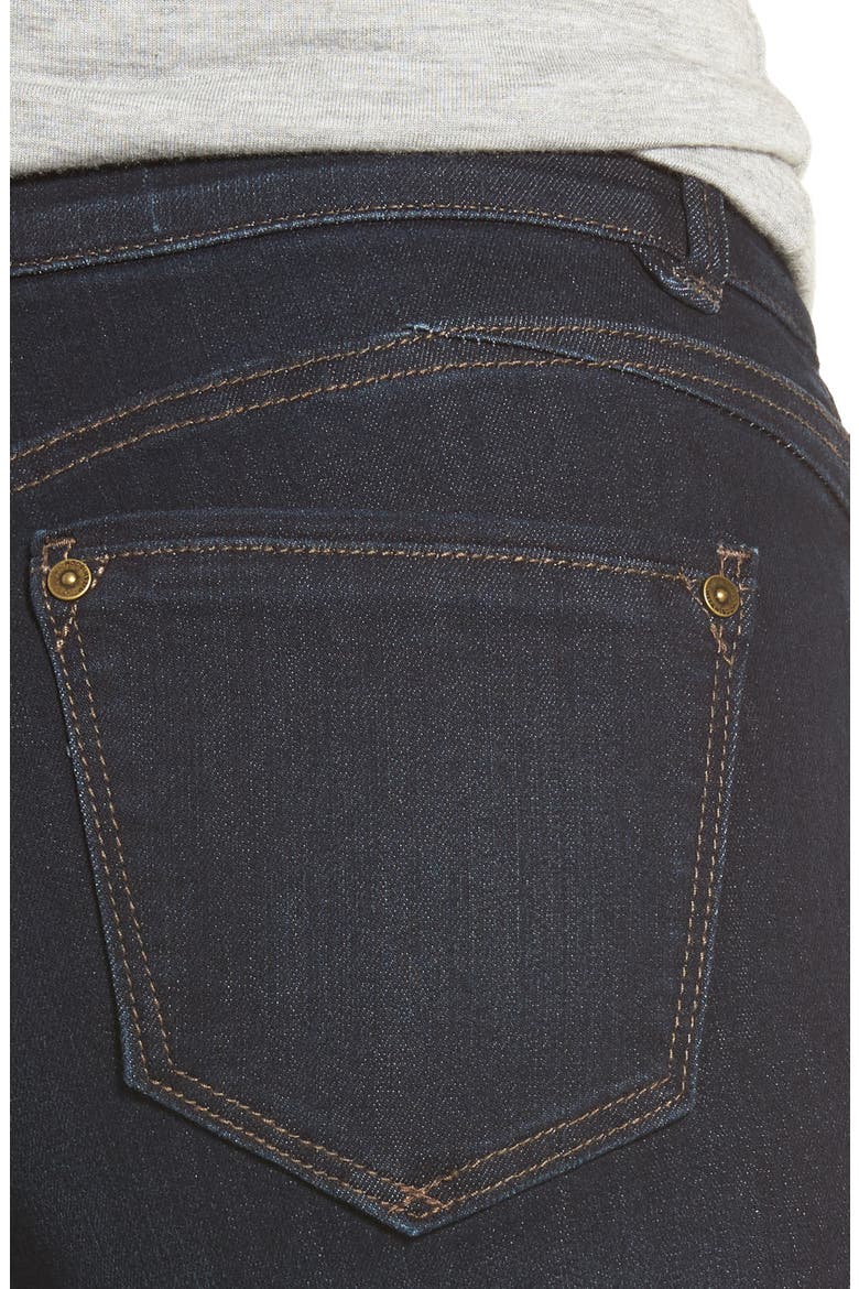 Ab-Solution Straight Leg Jeans (Nordstrom Exclusive), Alternate, color, INDIGO