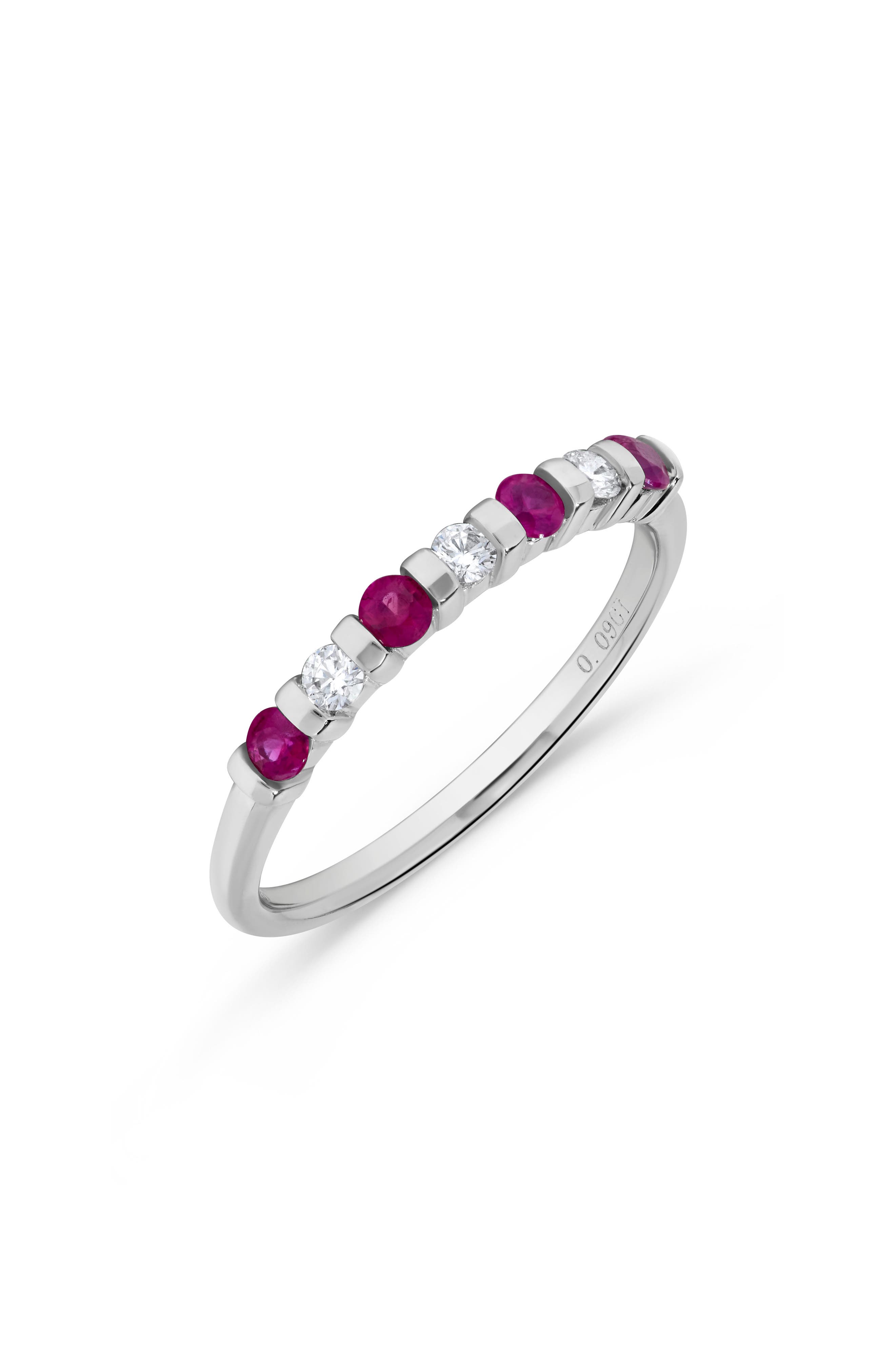 H.J. Namdar Ruby & Diamond Band Ring