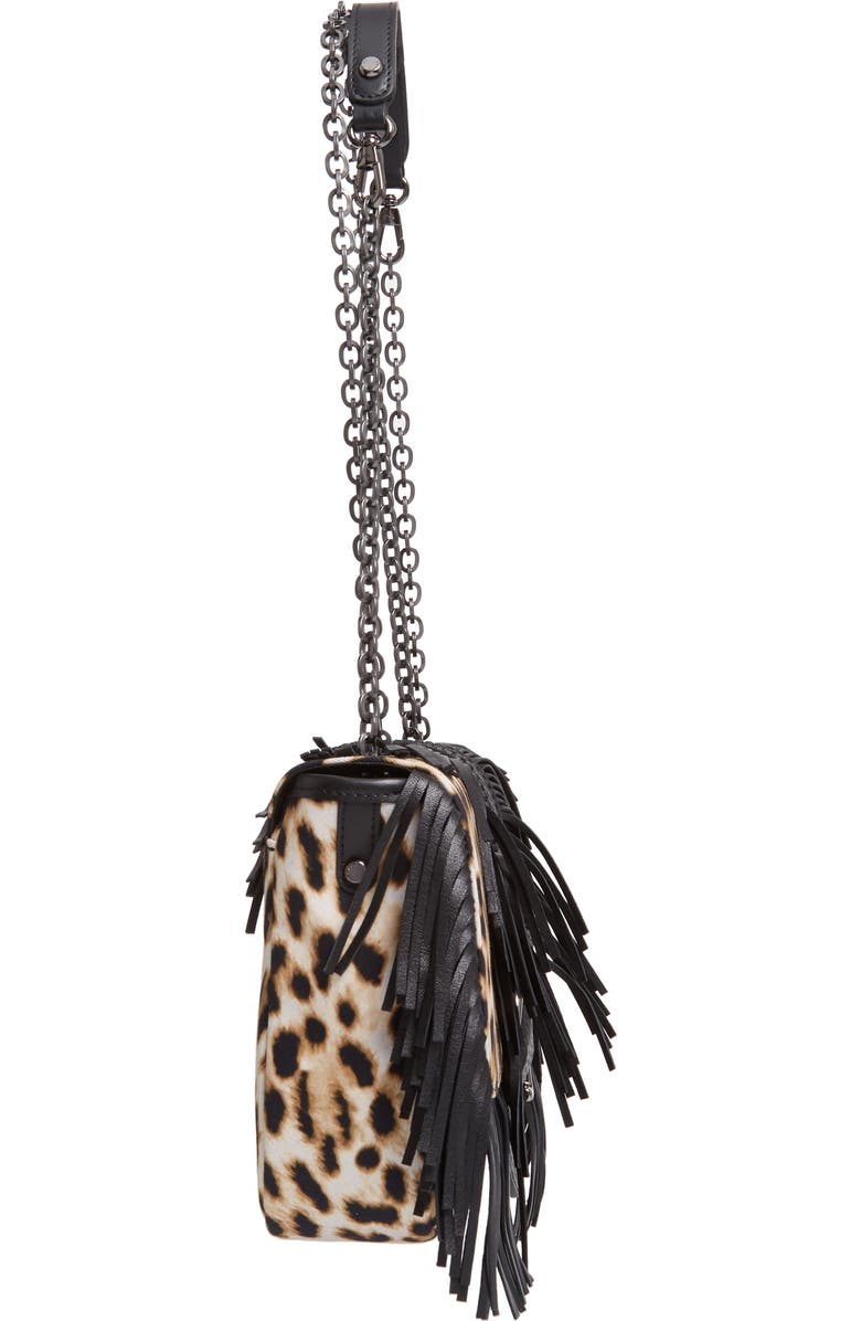 Longchamp Small Amazone Leopard Print Canvas Shoulder Bag, Alternate, color,