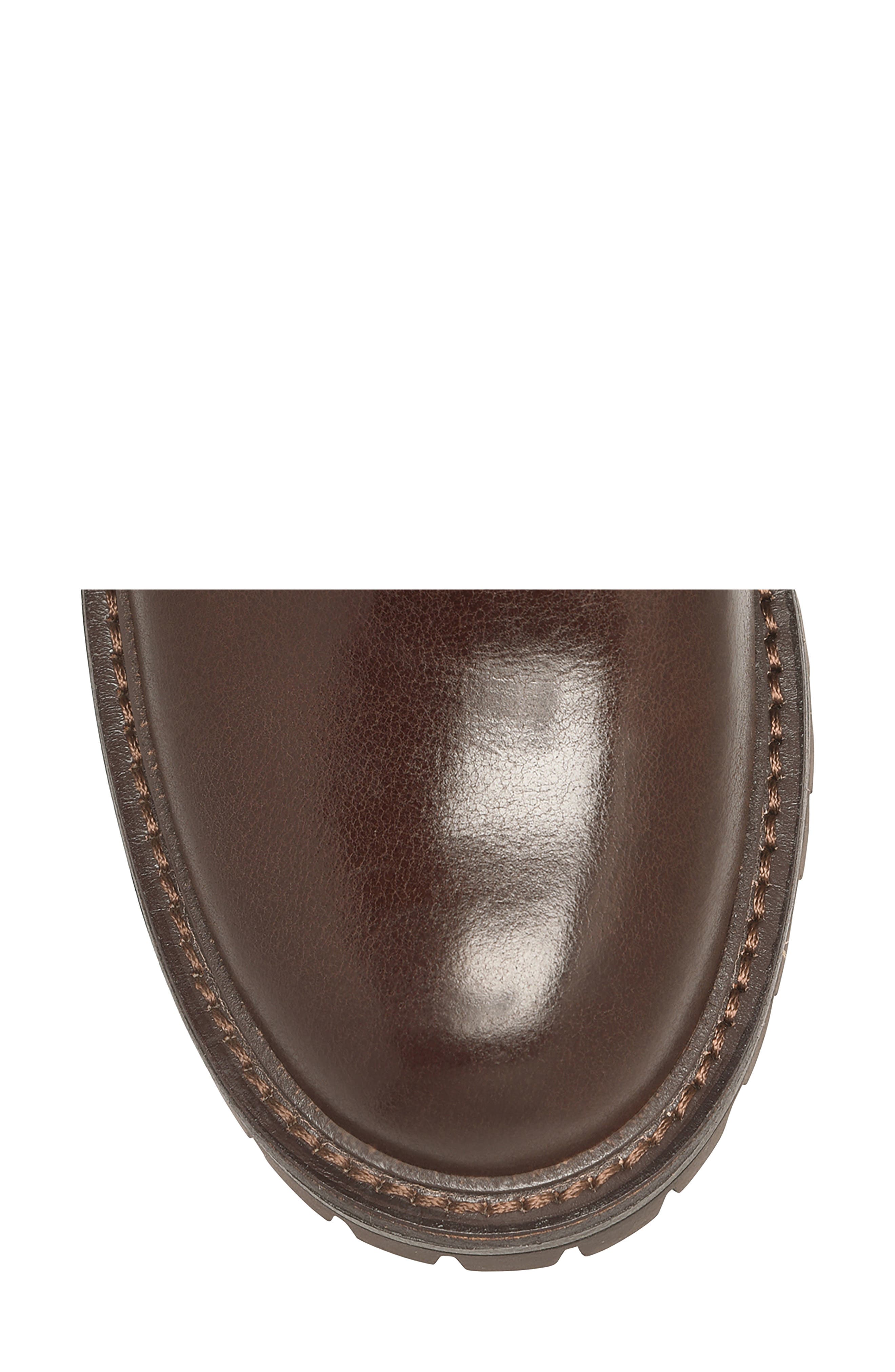 Cambridge Faux Shearling Trim Bootie, Alternate, color, TOBACCO/ CHOCOLATE