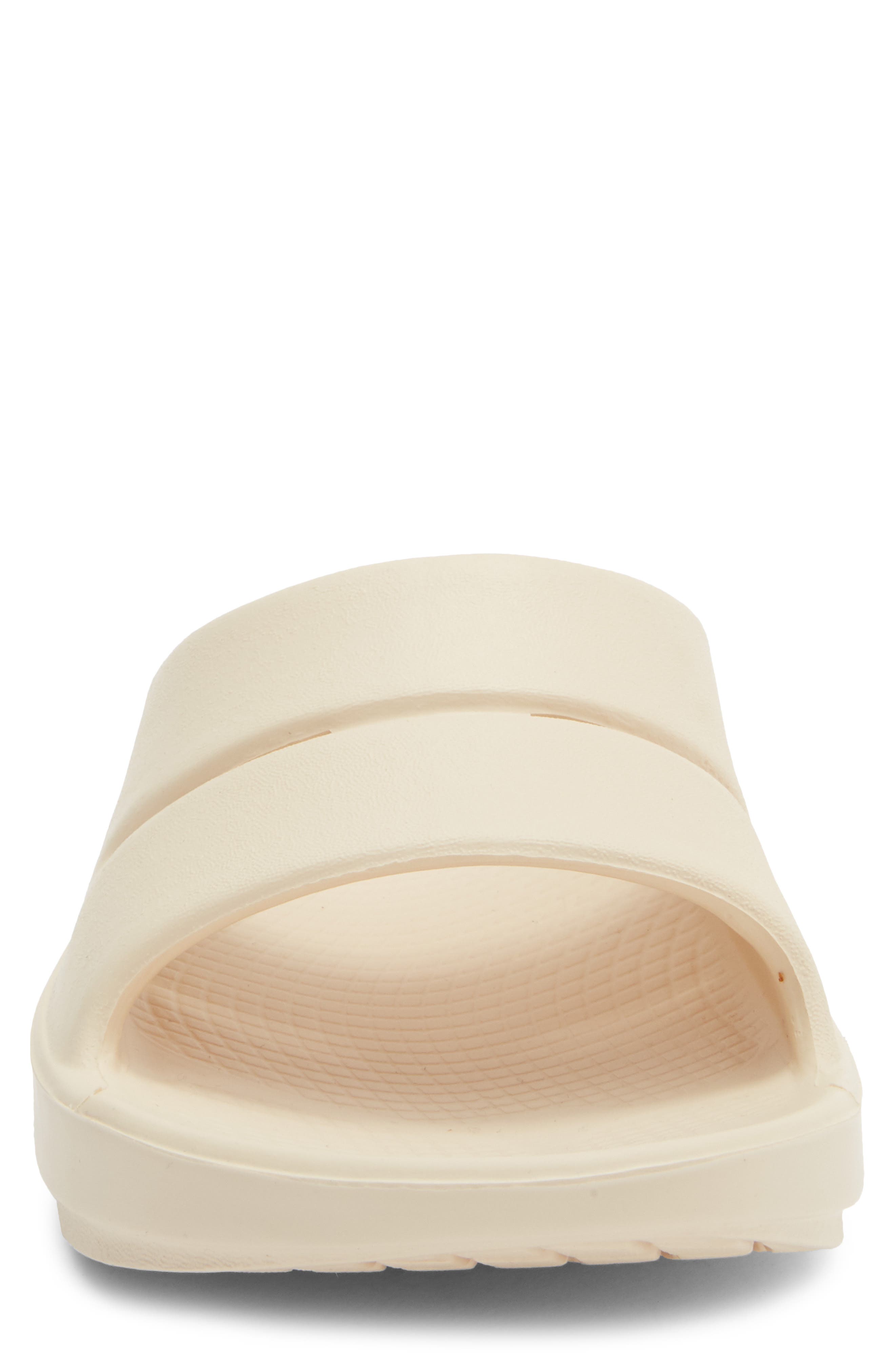 Oofos OOahh Sport Slide Sandal, Alternate, color, Dune