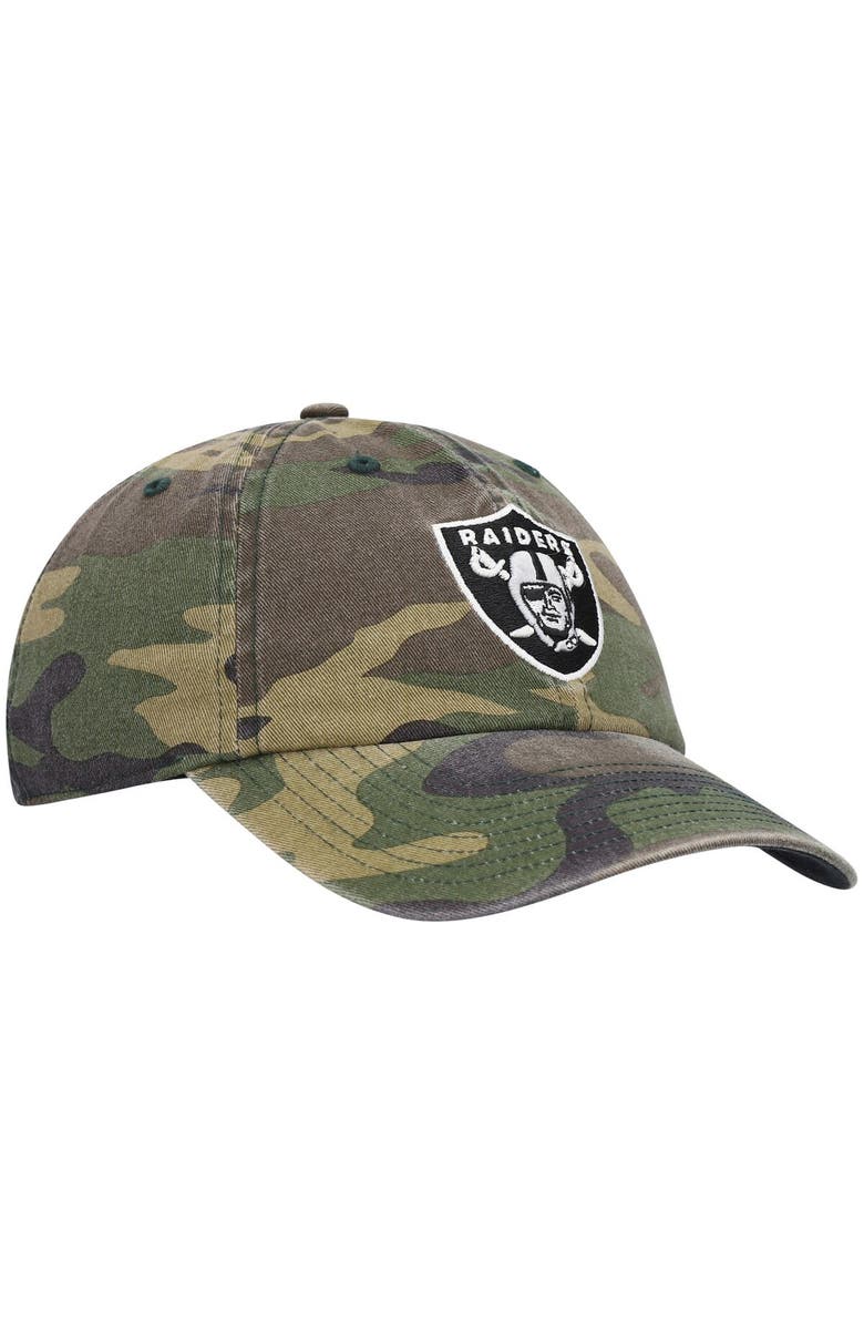 '47 Men's '47 Camo Las Vegas Raiders Woodland Clean Up Adjustable Hat, Alternate, color,