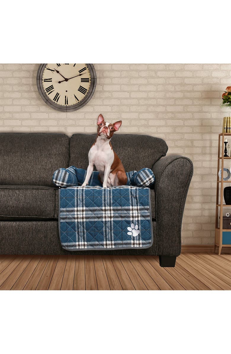 Duck River Textile Hadley Reversible Pet Chair Cover, Main, color,