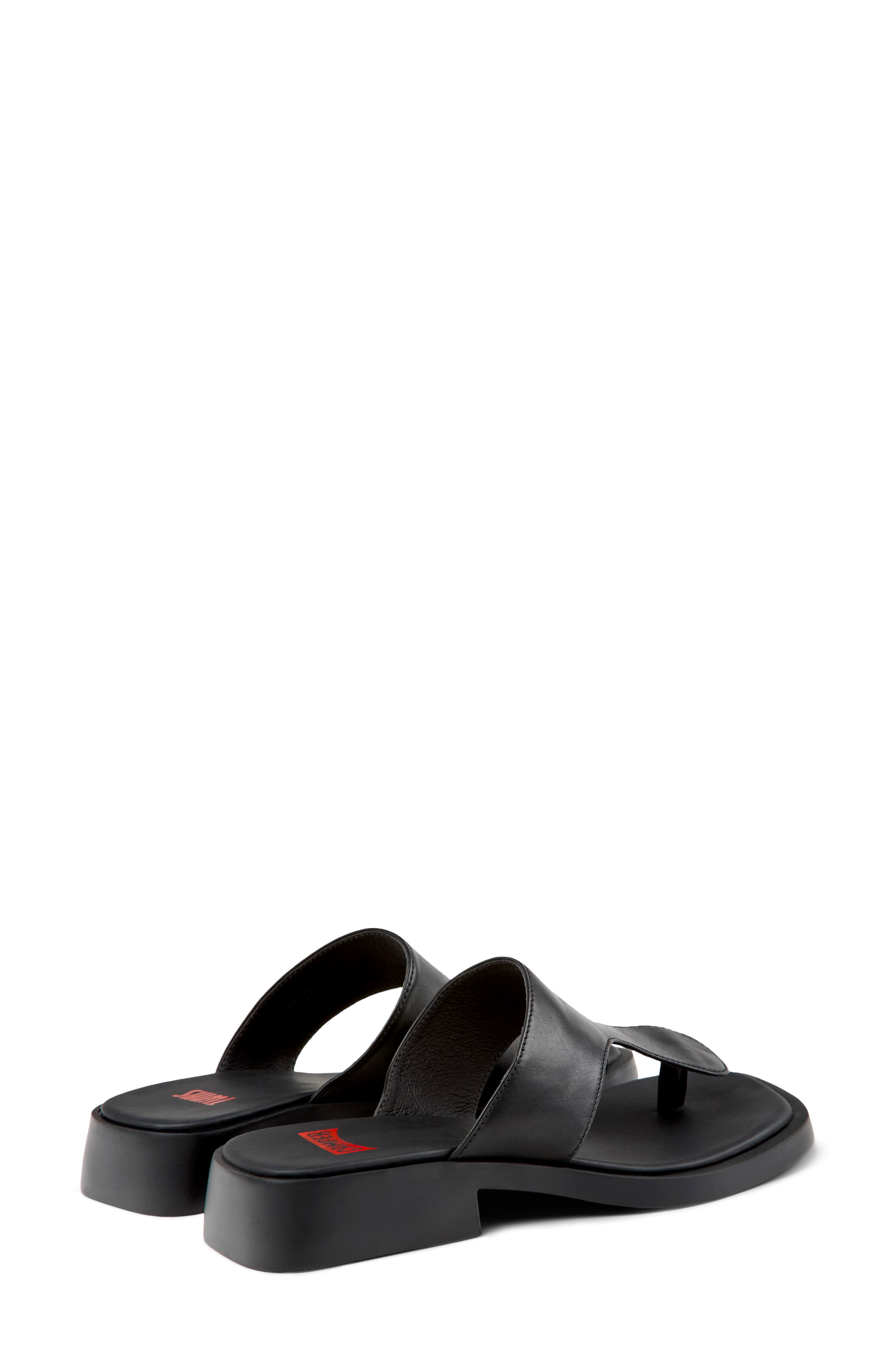 Dana Mismatched Flip Flops, Alternate, color, BLACK