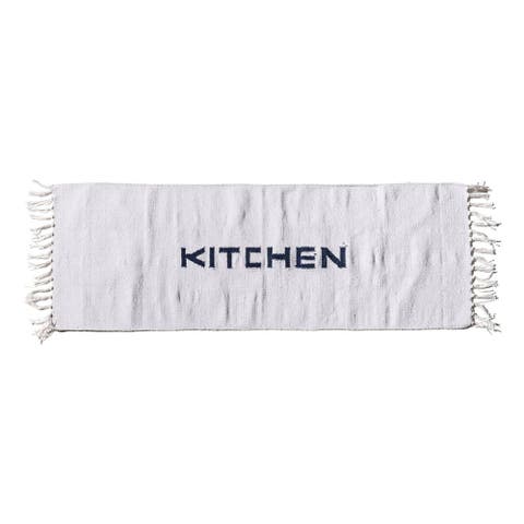 Handloomed Recycle Yarn Kitchen Mat