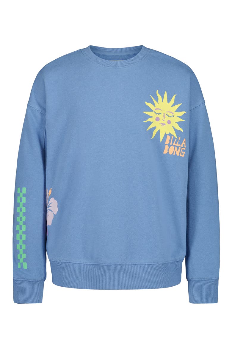 Kids' Kendal Graphic Sweatshirt, Main, color, ASHLEIGH BLUE