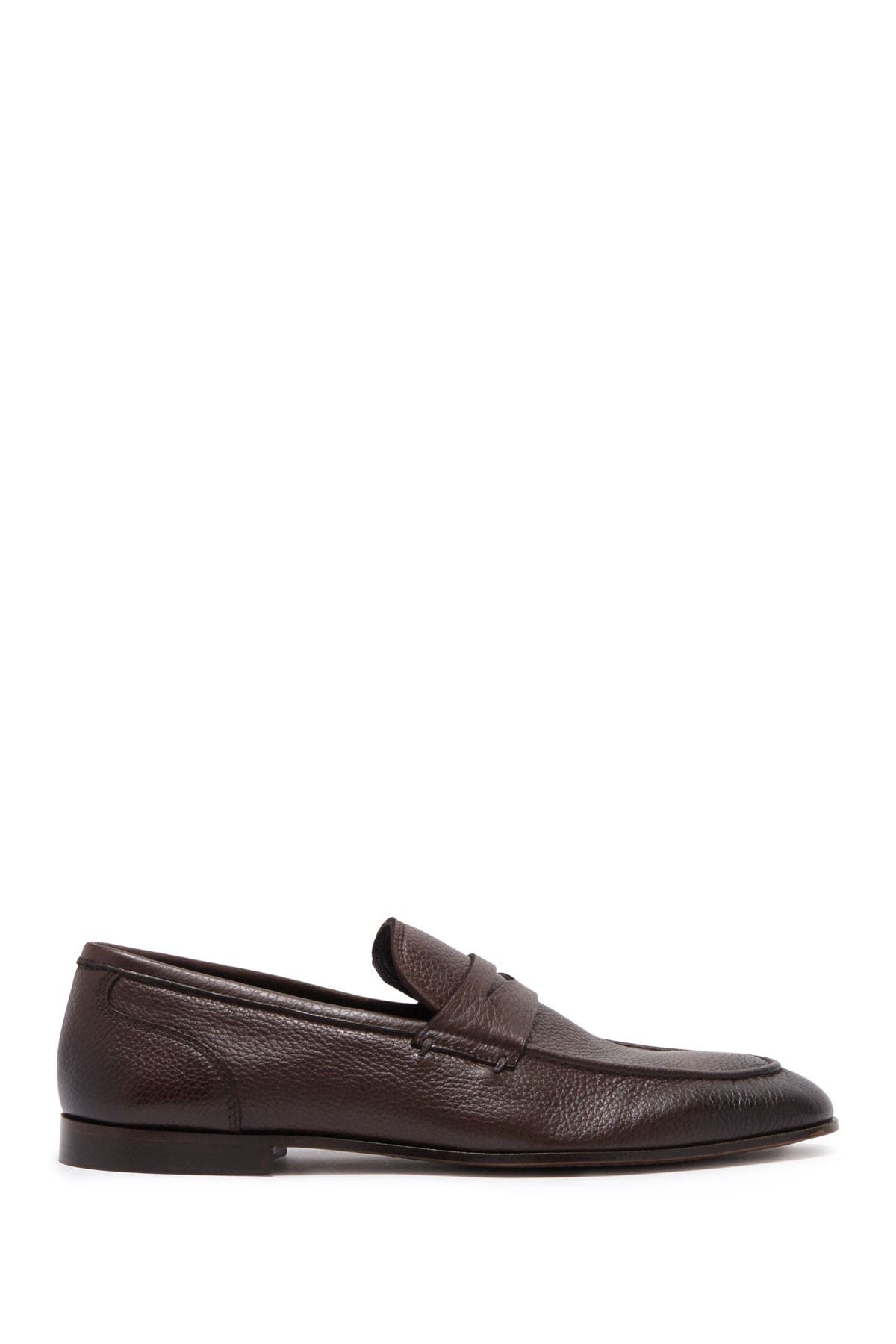 Deville Leather Penny Loafer, Alternate, color, OLD ZEUS WOOD