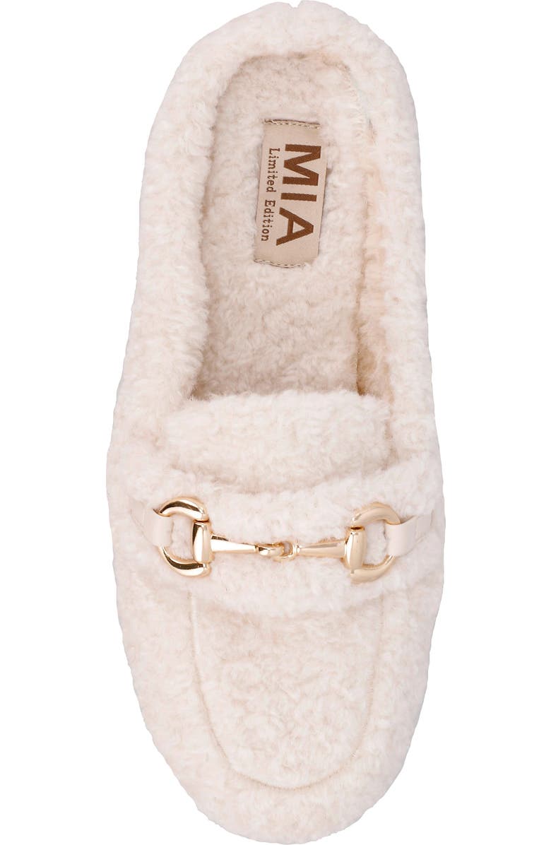 MIA Cocoa Faux Shearling Slipper, Alternate, color, Off White
