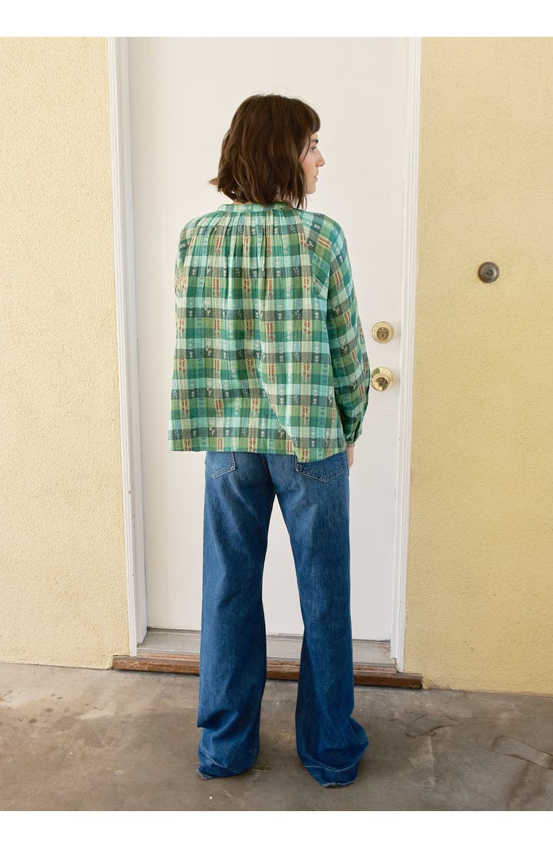 Ace & Jig Daryl Button Front Raglan Blouse, Alternate, color, Garden