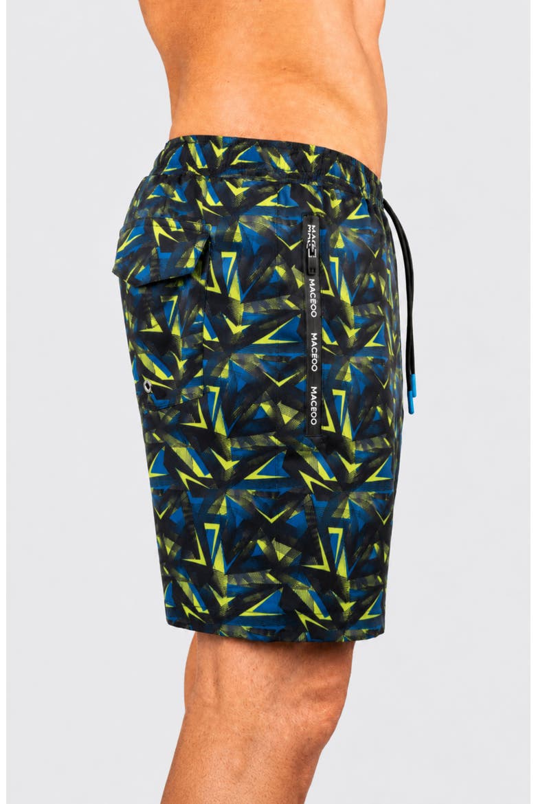 Lion Arrow Blue Swim Trunks, Alternate, color, BLUE