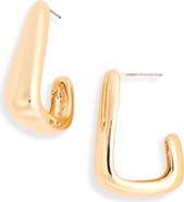 Leith Angular Hoop Earrings