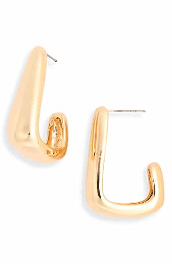 Angular Hoop Earrings