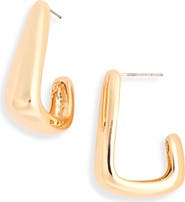 Leith Angular Hoop Earrings