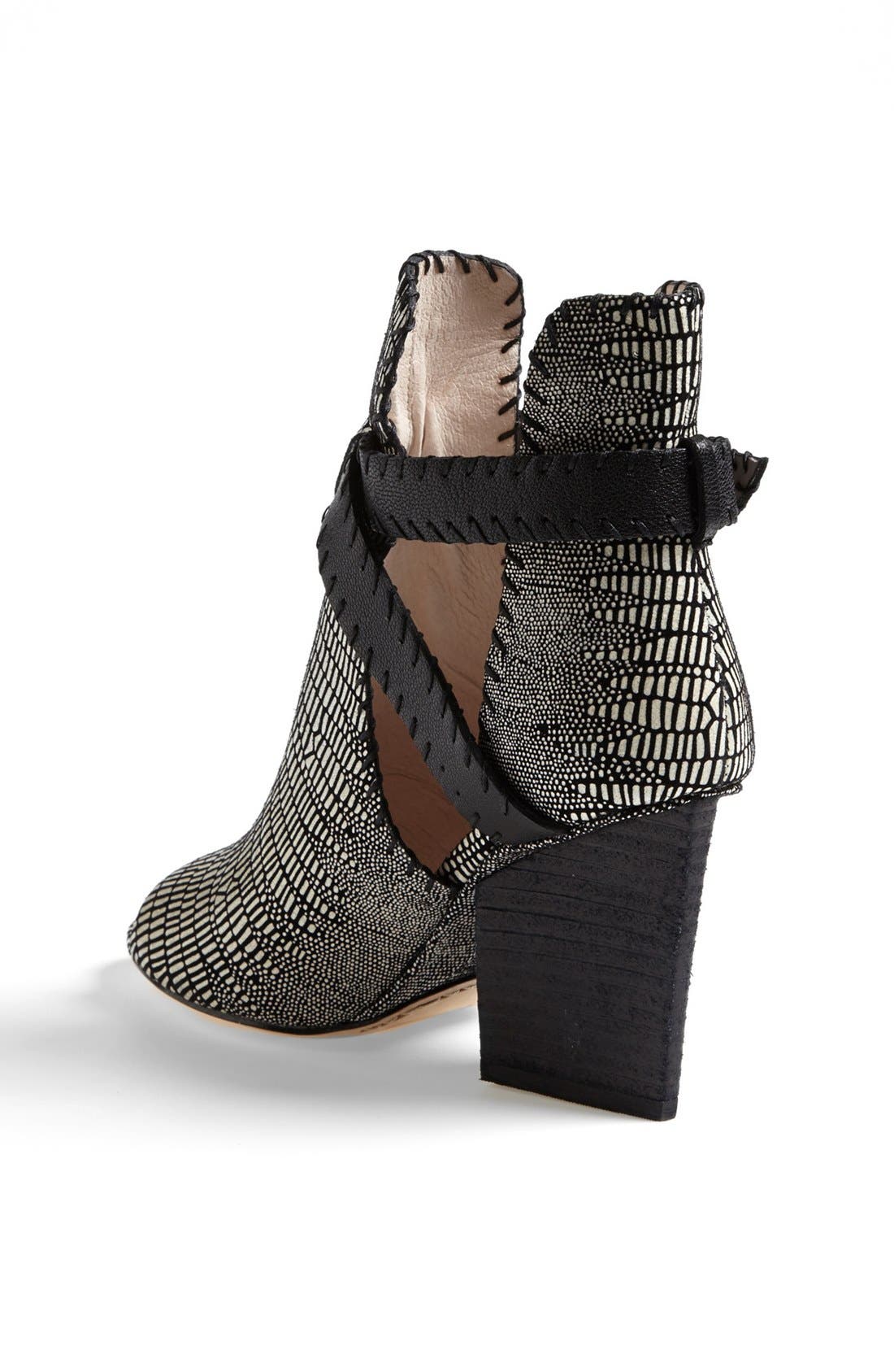Ankle Bootie, Alternate, color, BLACK/ WHITE/ BLACK
