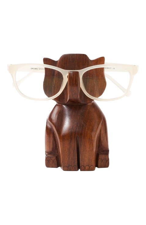 Trunk Up Elephant Eyeglass Holder Stand