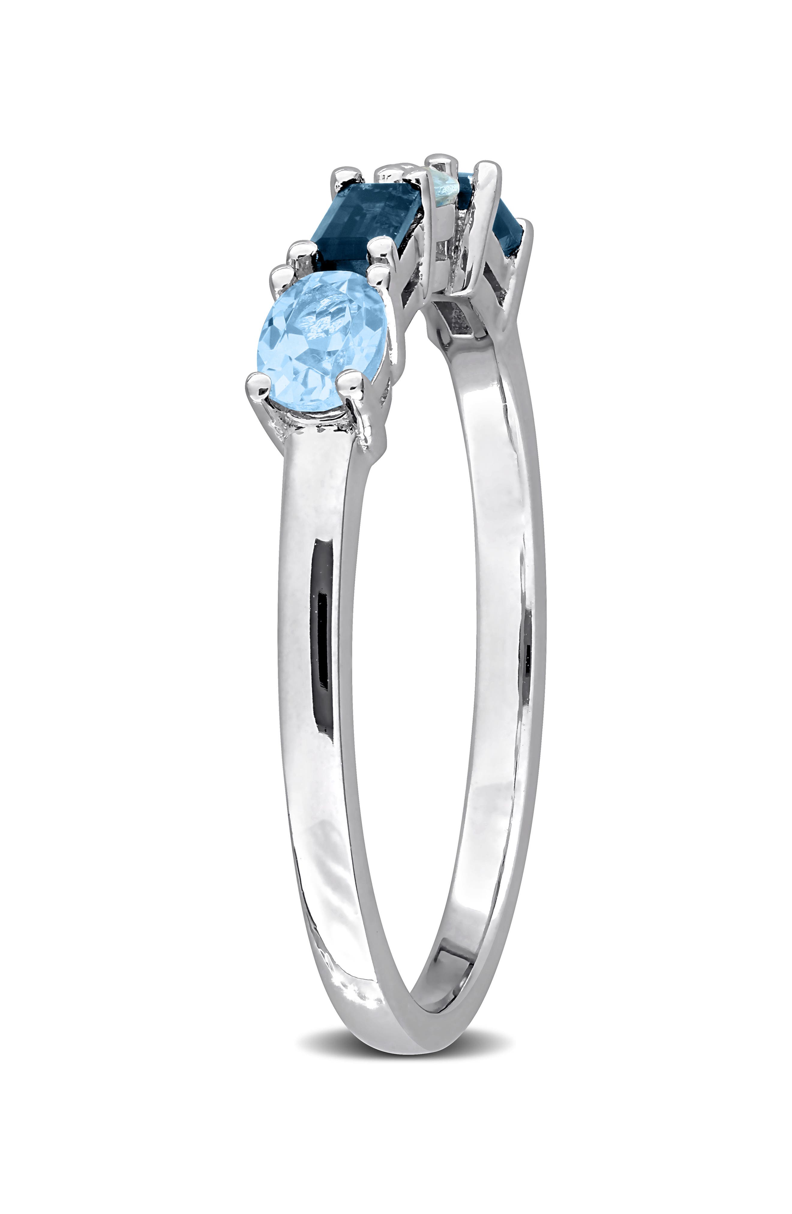 DELMAR Multiple Cut Blue Topaz Stacking Ring (Women) | Nordstromrack