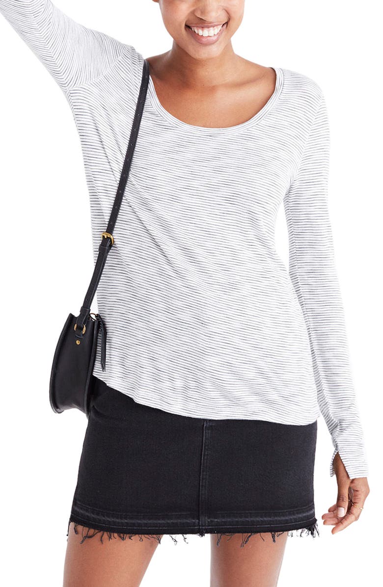 Madewell Anthem Stripe Long Sleeve Tee, Main, color,