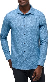TravisMathew Country Mile Floral Button-Up Shirt