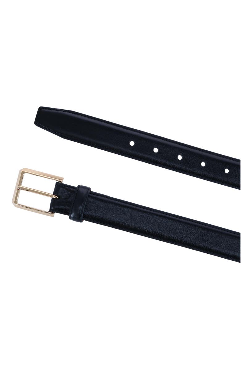 Trafalgar 30MM Pebble Grain Leather Belt with Gold Buckle, Alternate, color, 