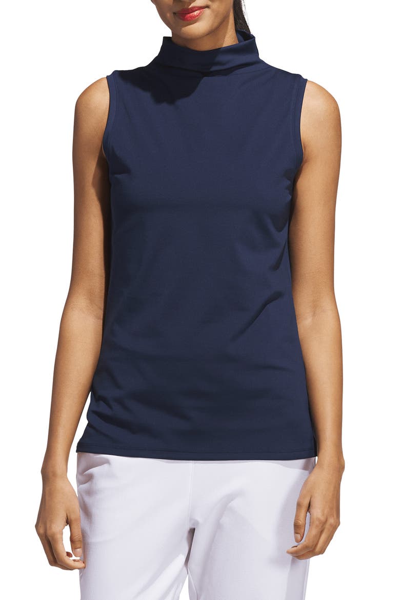 Funnel Neck Golf Top, Main, color, COLLEGIATE NAVY