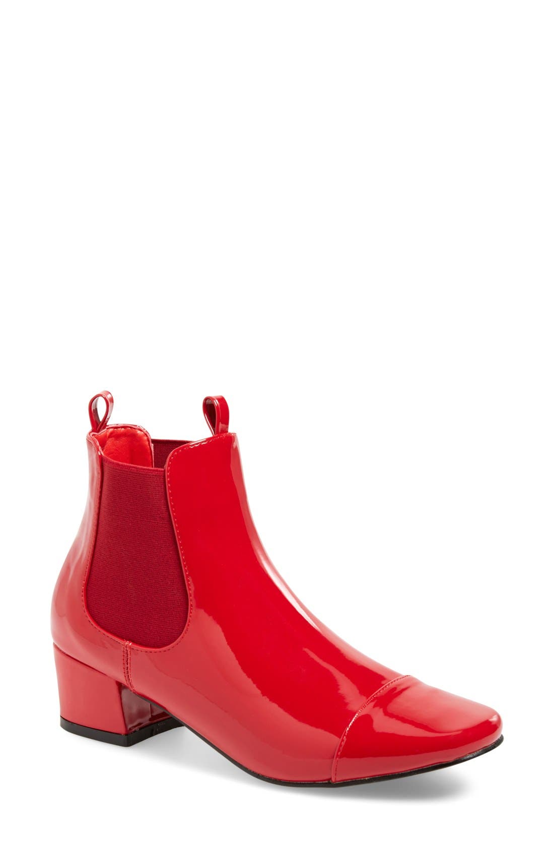 'Go-Go' Bootie, Main, color, RED PATENT