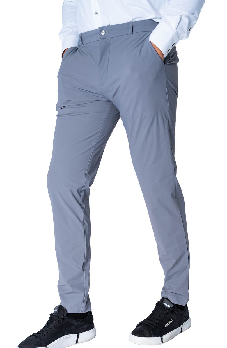 Maceoo Slim Fit Stretch Pants, Alternate, color, Grey