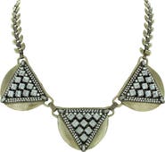 OLIVIA WELLES Gold Plated Blair Collar Necklace