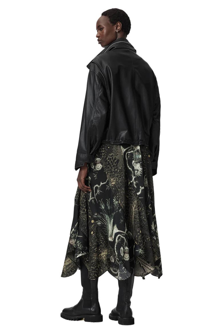 Arleen Print Midi Skirt, Alternate, color, TARAVAO SOFT GREEN