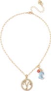 Betsey Johnson Gemini Charm Pendant Necklace